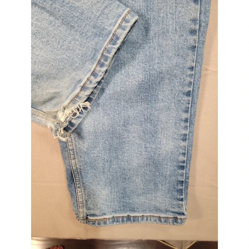 Levi's 505 Regular Fit Men's Jeans W38 L32 Light Wash Denim Straight Leg